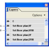 Navigating with layers Information can be stored on different layers of a PDF document. The layers that appear in the PDF document are based on the layers created in the original application.