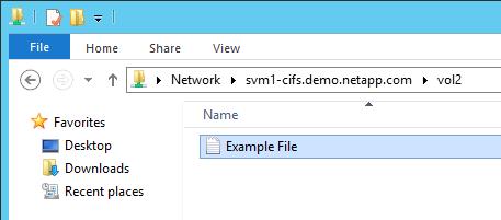 15 Figure 3-50: 16. Drag Example File from the desktop to the vol2 share window. Figure 3-51: 17. The file will be copied to the new share on the new volume. 17 Figure 3-52: 3.