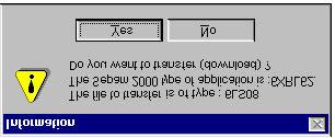 If there is a difference, the SFT2821 software displays the following message.