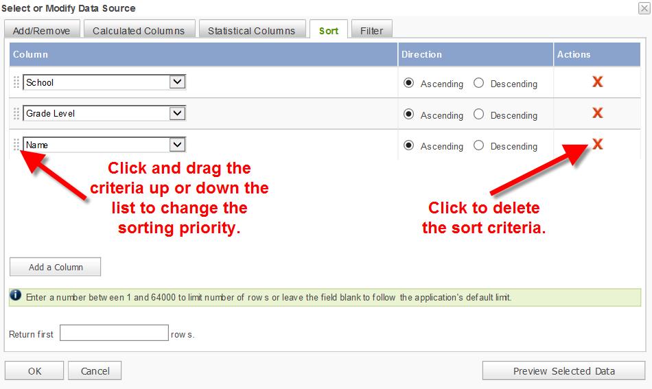 Add/Remve Tab User the Add/Remve tab t check the tables f infrmatin that are t be used t create the reprt. In the Student Listing example, the user selected the Student table.