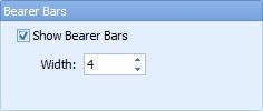 15 Changing Barcode Options- Bearer Bars Check Show Bearer Bars to include