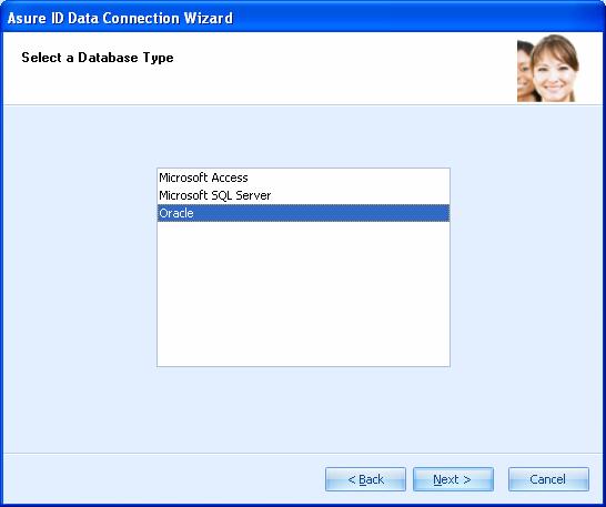 Creating a new Native Database (Advanced User Level) Step 4 Procedure Click Next. 5 Select the correct database.