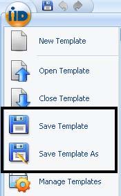 Saving a Template Follow these instructions to save your template at any given time. (Note: Be sure and save your template periodically to avoid loss if your computer shuts down or locks up.
