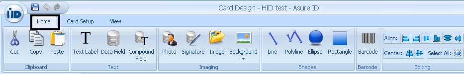 Reviewing the Card Design- Home Tab The Home tab allows you to configure how that user data will be displayed.
