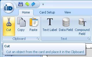 Using the Clipboard Tab functions Cutting and Removing an Object