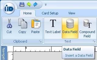Adding a Data Field You can use the Data Field object to create a text object that contains variable content.