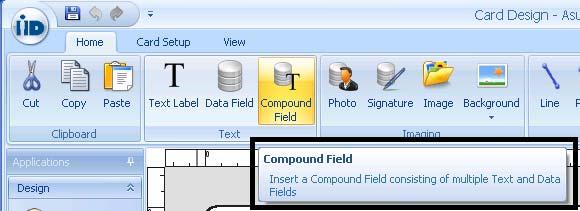 Using the Compound Field Compound Field allows you to concatenate multiple data fields into a single string. This can work with both Text Label and Data Fields.