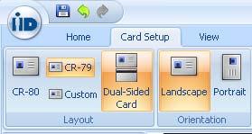 card layout, technology chip options and data sources used on the card.