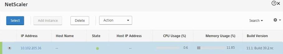 Select the IP instance noted earlier, and click Select. 6.