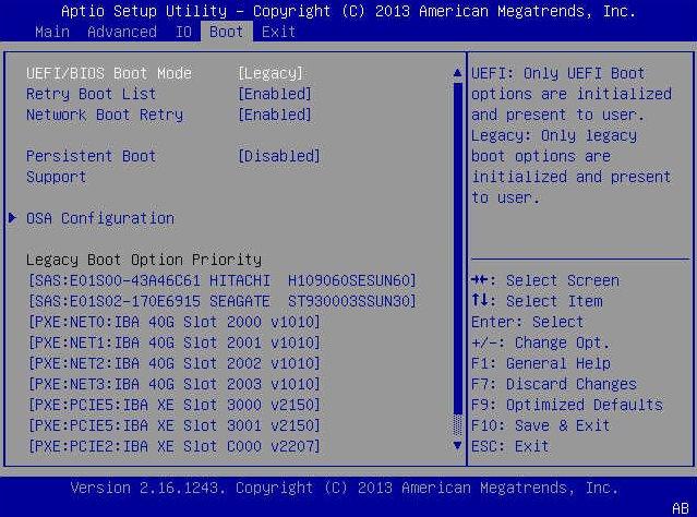 (Optional) Assign Boot Drive Priorities 1. Access the BIOS Setup utility. See Initiate a BIOS Operation on page 41. 2. Use the left and right arrow keys to display the Boot menu. 3.