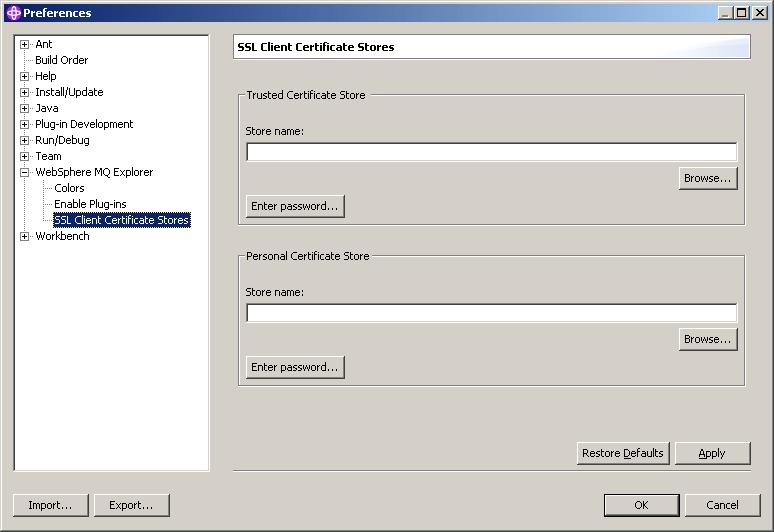 Specify the location of a JSSE TrustStore: The TrustStore should contain the public certificates of all certificate authorities trusted by the Java application.