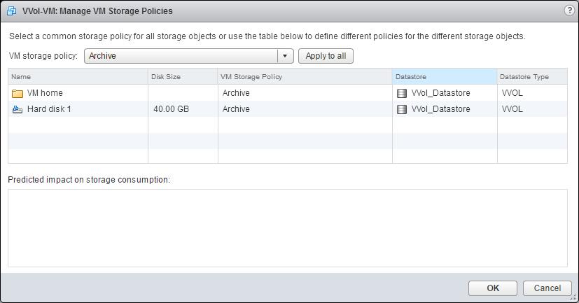 VMs can also be automatically migrated between backend storage by changing the VM Storage Policy assigned to that VM.