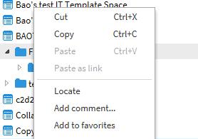 b. None (Thin Client) This function is not available in the Thin Client. When you right-click on the folder, that function is not there.