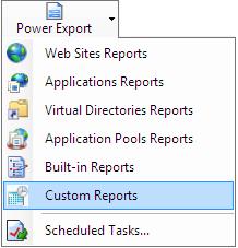 Chapter-6 Power Export 6.7 Schedule Custom Reports Select Power Export Wizard.