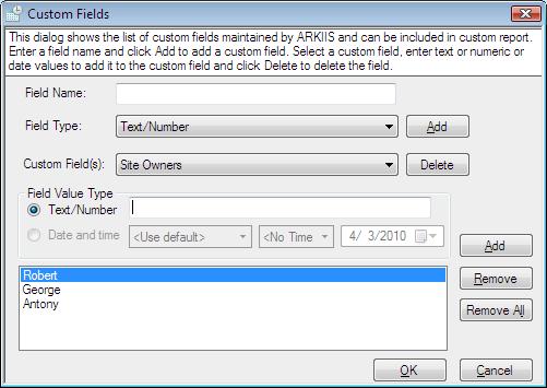 Chapter-5-Application Pools Reports Specify a name for the custom field. Select the type of field from the Field Type drop-down list for which you like to create the custom fields.