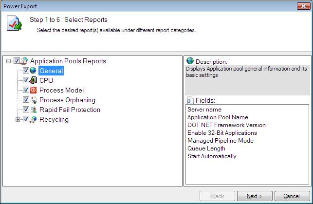 This will bring up the Step-1:-Report Selection 1) Select the report(s) using the checkboxes to the