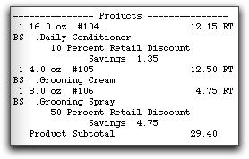 Product Subtotal appears in the Products category, less tax amounts.
