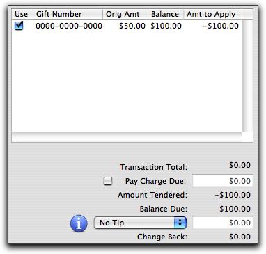 The Gifts tab will show the gift card being sold to the client you transferred the card to, and the Payments tab will show the original client using the Gift Card to pay for the transfer.