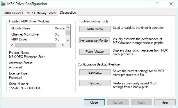 Event Viewer During startup and operation, the MBX drivers may detect problems or other significant events.