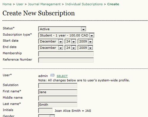Create New Subscription If the new subscriber does not already have an