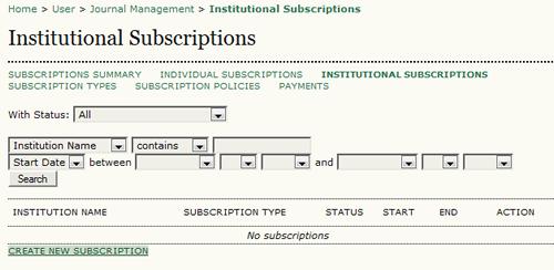 Create New Subscription link to create a new one. Figure 4.138.