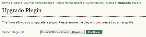 Note in the above figure, note the Upgrade Plugin option mentioned earlier. Clicking this will provide an upload tool for the latest LDAP plugin files found on the forum. Figure 4.146.