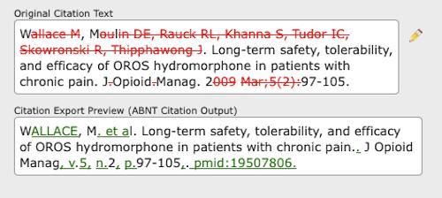 extraction and lookup process. It will display the way the citation will appear as per your journal's selected citation style. Figure 7.51.