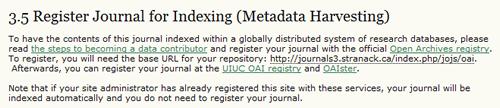 Metadata Harvester or other OAIcompliant services (e.g.