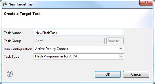 Creating New Target Task Figure 4. Create New Target Task Wizard 3. Click Finish. The editor for the new task appears. 5.2.