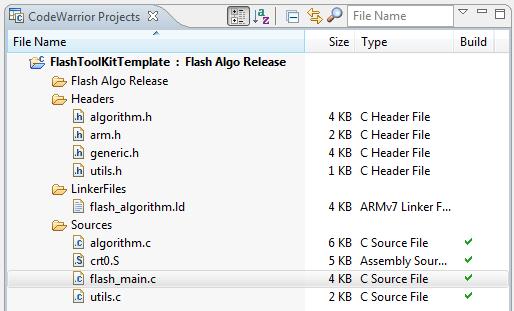 Creating External Flash Algorithm Figure 13. Flash Tool Kit 6.2. Flash Tool Kit General Structure The flash programmer Flash Tool Kit (FTK) application includes the following files: flash_algorithm.