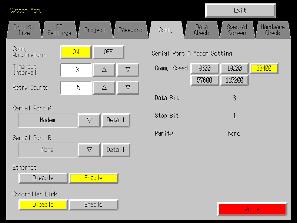6-6 Communications Settings Setting Communications Conditions for Bar Code Reader Mode Setting item Function Settings Comm.