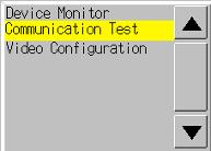 6-8 Special Screens 6-8-5 Communication Test This function checks whether communications are enabled, by performing simple