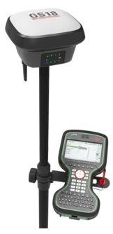 3 LEICA GS18T With integrated quality assurance, the GS18T GNSS RTK rover records how the pole was levelled during the measurement and stores the values, ensuring measurement traceability and