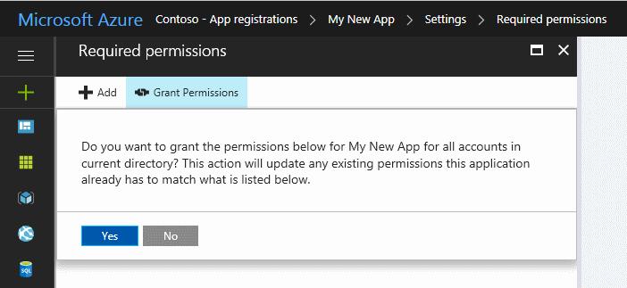 When you run the application for the first time, you're prompted to grant the app