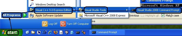 below. You can also use this procedure to confirm on any Windows computer that it has Visual C++ installed on it. Do Start All Programs Visual C++ 9.