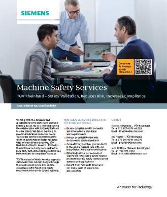 Siemens Safety Integrated Machine Safety Services Risk Assessments Partners GP Strategies White