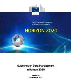 H2020 Open data pilot Current Guidelines Open Data Pilot do not mention trusted digital repositories ; Annex 2 mentions