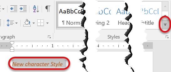 to the text and then click on the more dropdown on the right side of the Styles Gallery on the Home