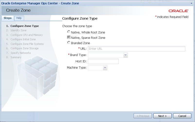 EXERCISE 3: Using Ops Center to Create a Solaris Zone In this exercise, you will create a Zone on your managed Solaris OS instance. 1.