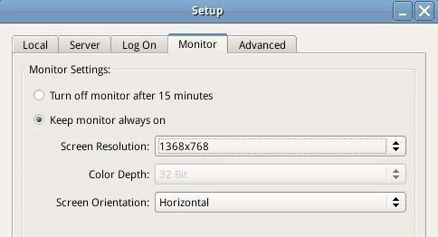 minutes or Keep monitor always on :