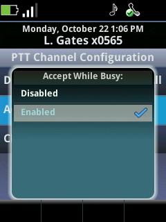 You can change the PTT default channel, subscribe or unsubscribe to channels that the system administrator has enabled, and customize incoming PTT alerts.
