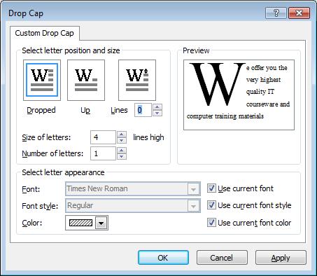 Inserting symbols Insert a text box into your publication by clicking on the Insert tab and selecting the Draw Text Box