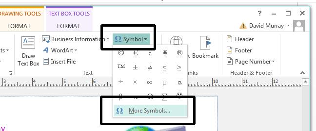 Microsoft Publisher 2013 Foundation - Page 30 The Symbol dialog box will be displayed.
