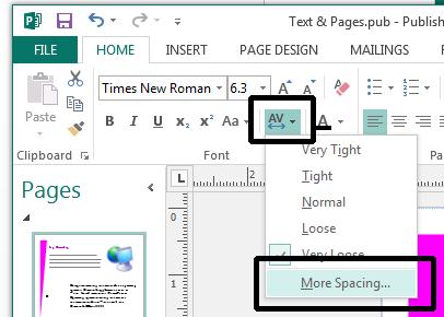 Microsoft Publisher 2013 Foundation - Page 35 Experiment with applying the different settings,