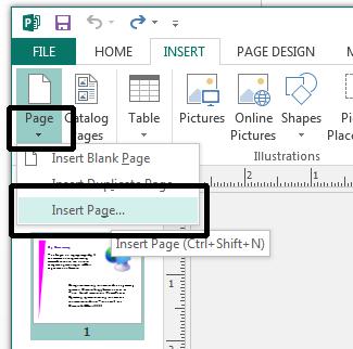 Microsoft Publisher 2013 Foundation - Page 46 Page Formatting Inserting pages Open a file called Page Formatting contained within the Publisher 2013 Foundation folder.