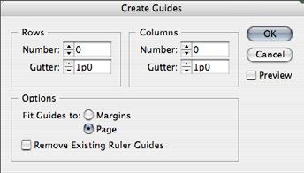 In InDesign CS, you can create two types of nonprinting grids: a baseline grid for aligning columns of text and a document grid for aligning objects.