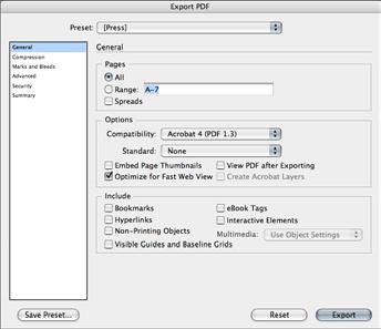 Exporting documents or books to Adobe PDF Both PageMaker and InDesign CS let you export PDF files. In addition, InDesign CS can export documents in XML, SVG, and JPEG formats.