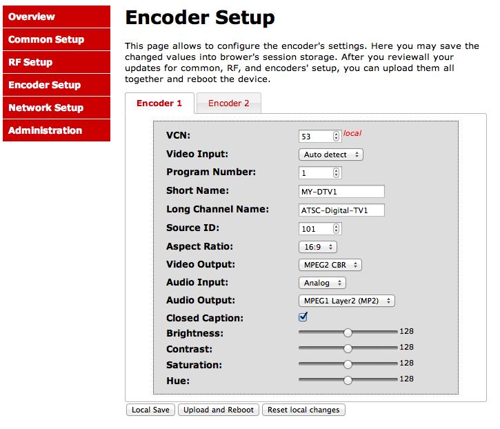 Step 8: Local Save for each Encoder tab Perform a Local Save on EACH Encoder Tab where changes were performed.