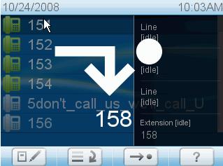 Press. Press ESC to return to the idle screen which now shows the very large call forwarding symbol and the number calls are being forwarded to. To turn call forwarding off, follow steps as above.