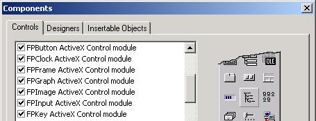 right-clicking in the blank area of the tool box, select and click Components.